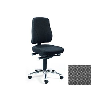 ESD chair COMFORT PLUS SUPERTEC, grey, soft castors, 430 - 540 mm