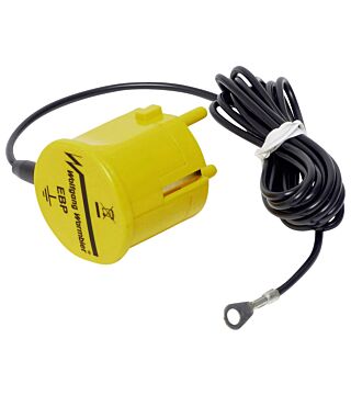 grounding module with 2 m smooth cable, yellow