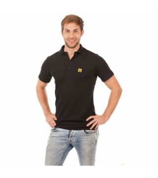 ESD Polo-Shirt short sleeve, black, unisex
