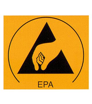 Symbol ESD, typ EPA – naklejki
