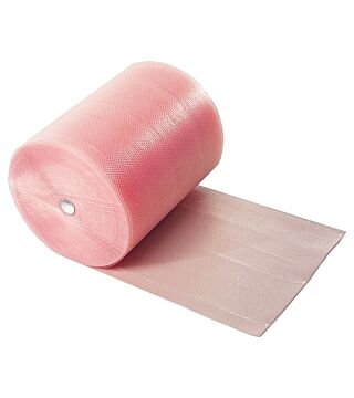 PERMASTAT® ESD bubble wrap, three-ply - without print, width 600 mm, 100 m roll