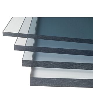 ESD polycarbonaat plaat, transparant, geleidend, 2000 x 1000 x 6 mm (3 Pl./VPE)