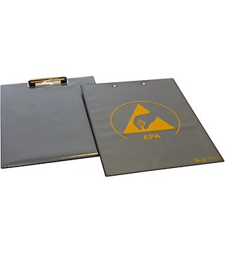 ESD clipboard, DIN A4 PVC IDP-STAT, czarny 235 x 315 mm