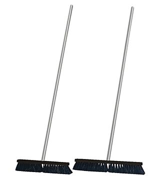 Broom with aluminium handle, W =400 mm