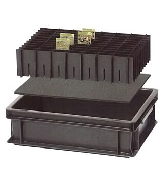 Tiges longues ESD pour casiers dans récipient d’entreposage 600 x 400 mm, 553 x 80 x 3 mm