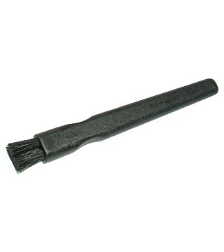 ESD Flat brush hard, black natural bristles 12.5 mm, conductive