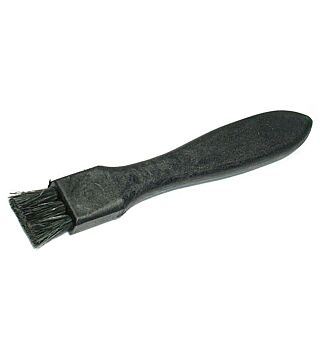 ESD flat brush hard, black natural bristles 19 mm, conductive