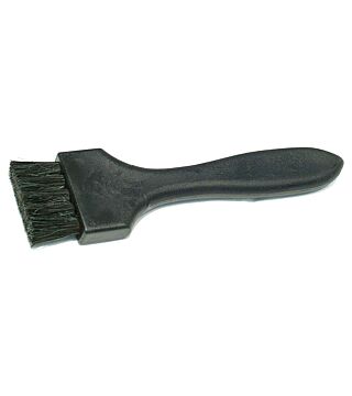 ESD flat brush hard, black natural bristles 38 mm, conductive