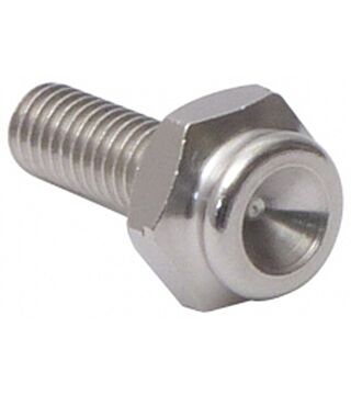 Push-button adapter 10 mm, with hexagon and M6 threaded pin