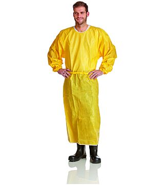 ProSafe® XP3000 ochrona chemiczna, fartuch z rękawami, żółty