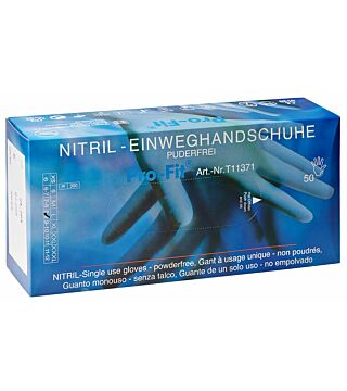 Premium nitrile glove, 30cm, robust, powder-free, blue