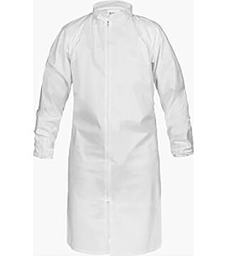 CleanMax® cleanroom gown, MP film, white, CE CAT.III