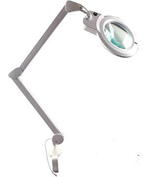 LED magnifier lamp Chameleon, 2700-5500 K, 1.75x, up to 120cm, dimmable, white