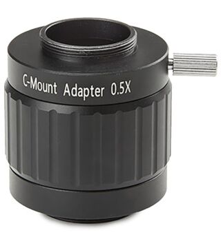 C-Mount-Adapter mit 0,5x Objektiv für NexiusZoom Mikroskope und 1/2"-Kameras