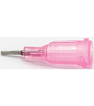 Dispensing needle 1/4", straight, pink