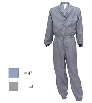Cleanroom overall HABETEX climatic Pro, grey