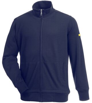 ESD sweat jacket CONDUCTEX Pro Knit, navy