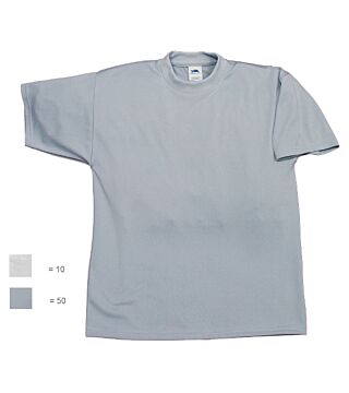 Cleanroom T-shirt HABETEX® Micronknit, maat L, zilvergrijs