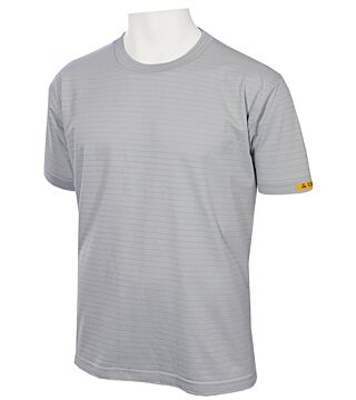 ESD T-Shirt men short sleeves, silver grey