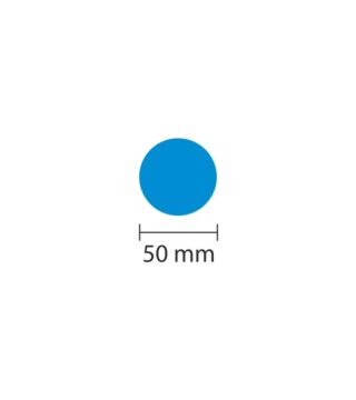 WT-5110 Storage location identifier blue Round Ø 50mm, PU 25 pieces