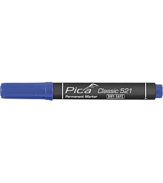 Permanent marker 2-6mm, chisel tip, blue