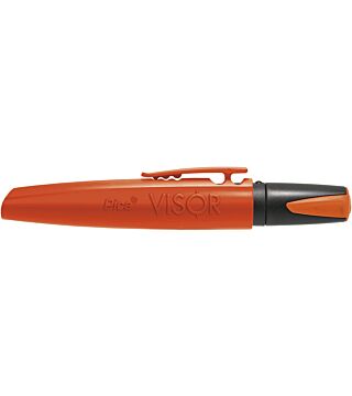 VISOR permanent marker, fluorescent orange