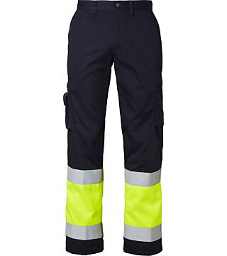 2070 Trousers, Unisex, Navy/fluoresant yellow