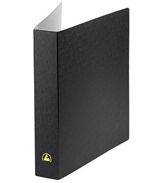 ESD Ringbuch DIN A4, schwarz, Rückenbreite 55 mm/ 2 Ringe