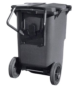 ESD garbage can, square, 240 litres
