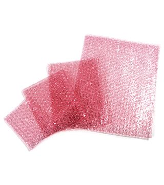ESD bubble bag, pink, dissipative, various versions
