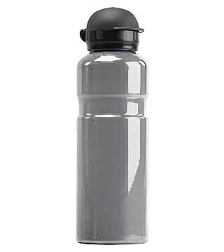 Drinking bottle for the ESD area, aluminum, grey, 600 ml