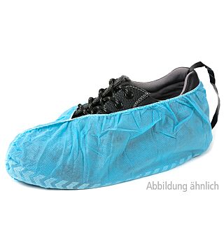 Disposable shoe cover with contact band, blue, 100 pieces