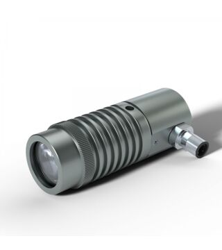 LED machine light IL300-24V, with M12 plug (4-pin), straight connection
