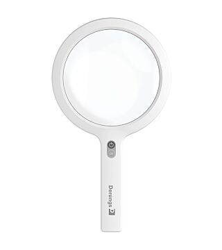 LED hand magnifier lamp OPTICLUX, 3.5 dp. ,without Wood light