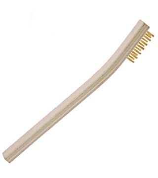 Small brass brush for cleaning tips and soldering cartridges
