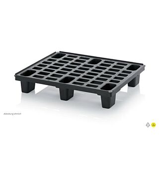 ESD light pallets with safety edge, 800x600x130 mm