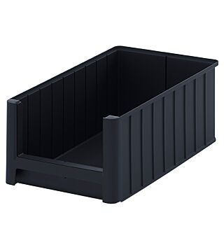 ESD visual storage box, black 230x150x120 mm