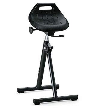 Standing aid, foldable, black
