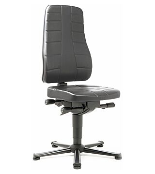Work chair All-in-One Highline 1, glider, imitation leather black