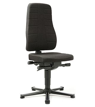 Work chair All-in-One Highline 1, glider, fabric Duotec black