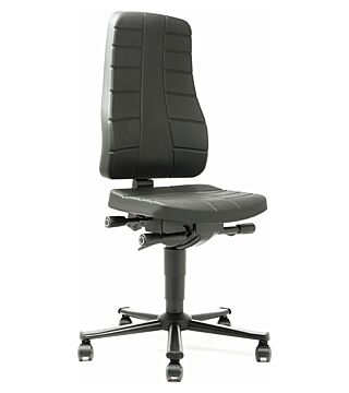 Work chair All-In-One Highline 2, castors, integral foam black