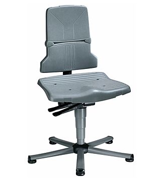Krzesło robocze Sintec 1, ze ślizgaczami, technologia synchroniczna