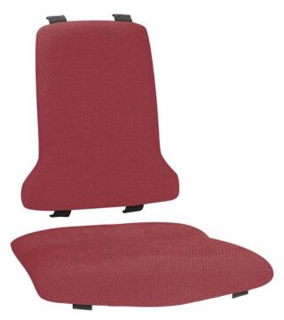 ESD Sintec interchangeable upholstery, with lumbar support Fabric Duotec red