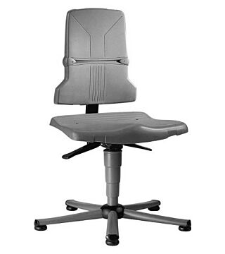 ESD chair Sintec 1, with glider and permanent contact, basalt grey