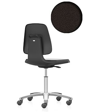 Krzesło ESD Labsit 2 z kółkami, materiał Duotec czarny