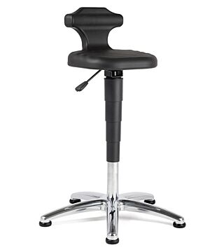 ESD Seat and standing aid Flex 2 with glider, integral foam, black
