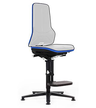 ESD Stuhl Neon 3, Gleiter und Aufstiegshilfe, Flexband blau, Permanentkontakt