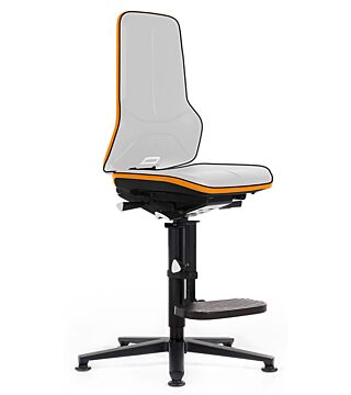 ESD chair Neon 3, glider and climbing aid, Flexband orange - permanent contact