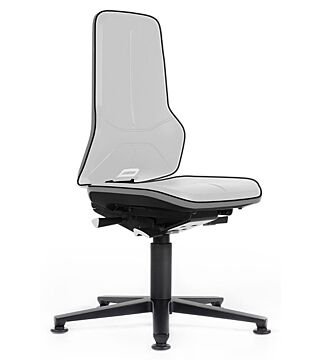 ESD Chair Neon 1 with glider, Flexband grey - Synchrontechnik