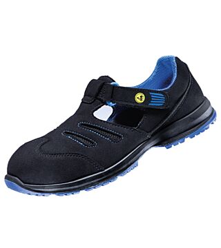 ESD sandal GX 350 black 2.0, S1, Sportline, ladies, black/royal blue